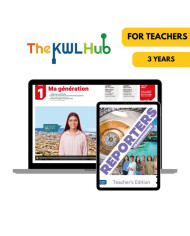 Reporters francophones 3: Livre numérique The KWL Hub (3 ans) – Professeur (éd. canadienne)