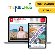 Reporters francophones 3: Livre numérique The KWL Hub (3 ans) – Professeur (éd. canadienne)