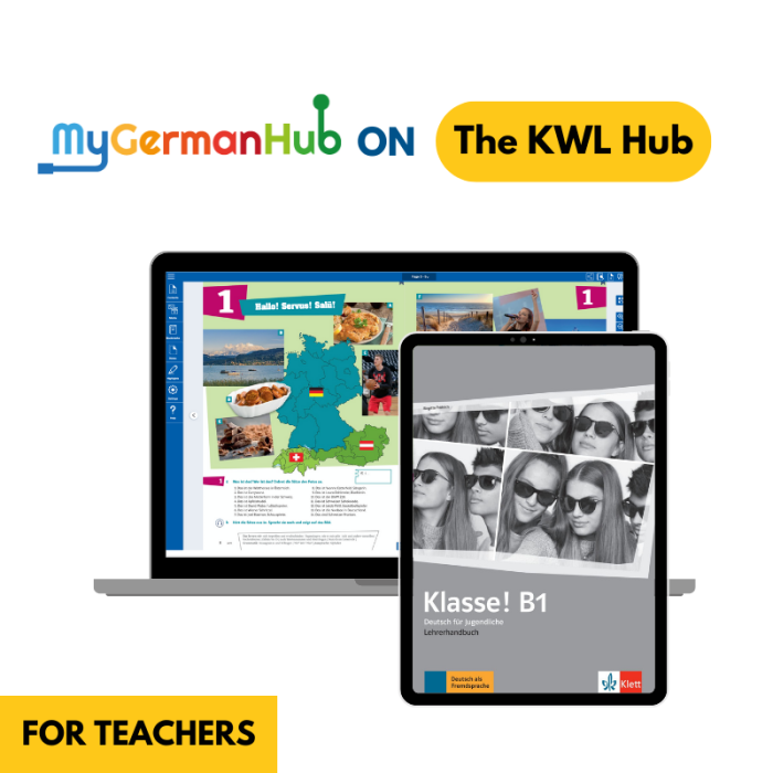 Klasse! B1: Livre numérique The KWL Hub (3 ans) – Professeur