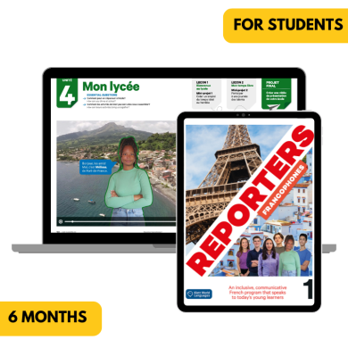 Reporters francophones 1: 6-Month The KWL Hub for Students (Canadian Ed.) Reporters francophones 1: 6-Month The KWL Hub for Students (Canadian Ed.)