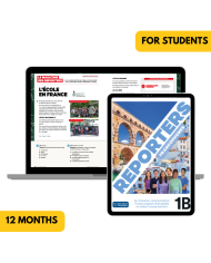 copy of Reporters francophones 1 6-Month My French Hub for Students