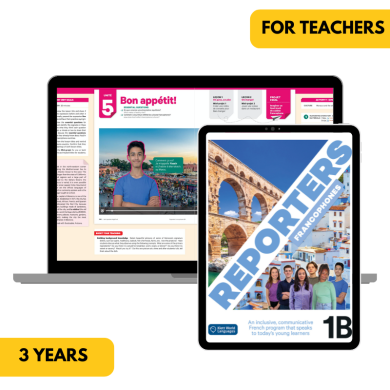 copy of Reporters francophones 1 6-Month My French Hub for Students