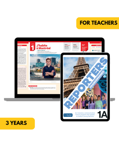 copy of Reporters francophones 1 6-Month My French Hub for Students