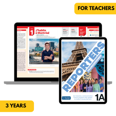 copy of Reporters francophones 1 6-Month My French Hub for Students