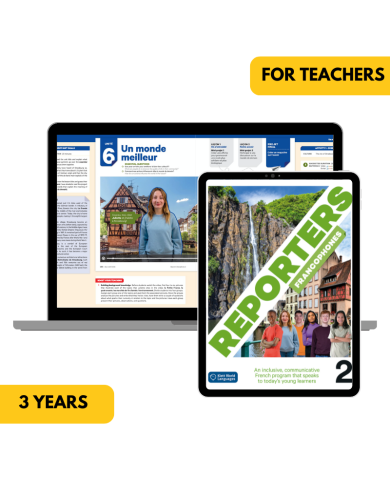 copy of Reporters francophones 1 6-Month My French Hub for Students