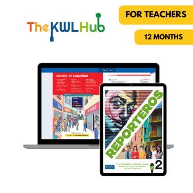 Reporteros 2: Livre numérique The KWL Hub (12 mois) – Professeur (éd. canadienne)