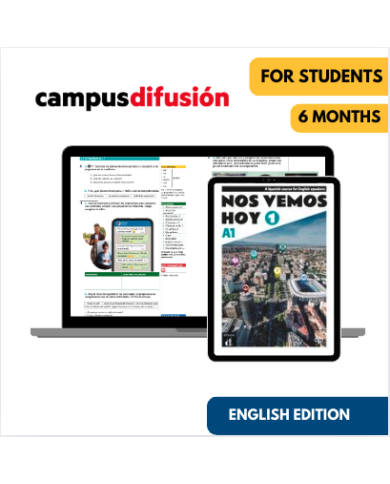 Nos vemos hoy 1 (édition anglaise): Livre numérique Campus Difusión (6 mois) – Élève