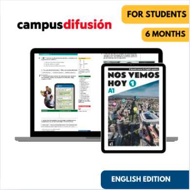 Nos vemos hoy 1 (édition anglaise): Livre numérique Campus Difusión (6 mois) – Élève