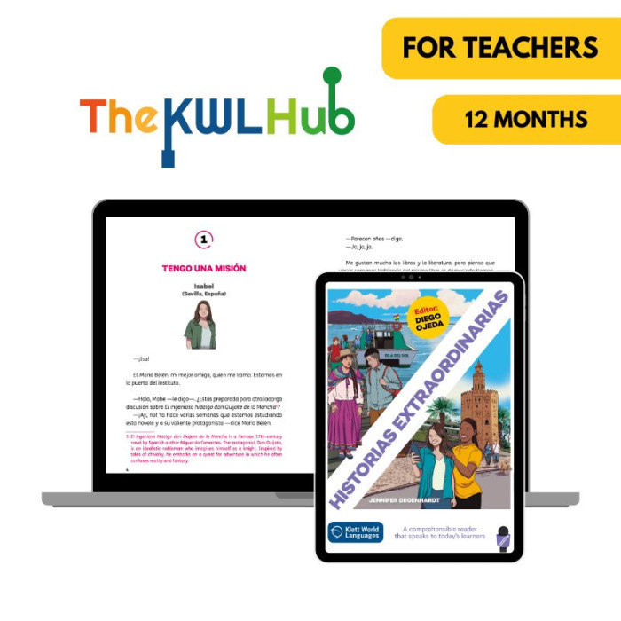 Historias extraordinarias: Livre numérique The KWL Hub (12 mois) – Professeur