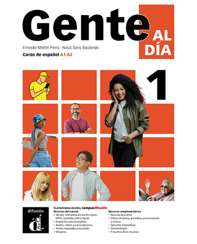 Gente al día 1: Édition hybride – Campus Difusión – Livre de l’élève (12 mois)