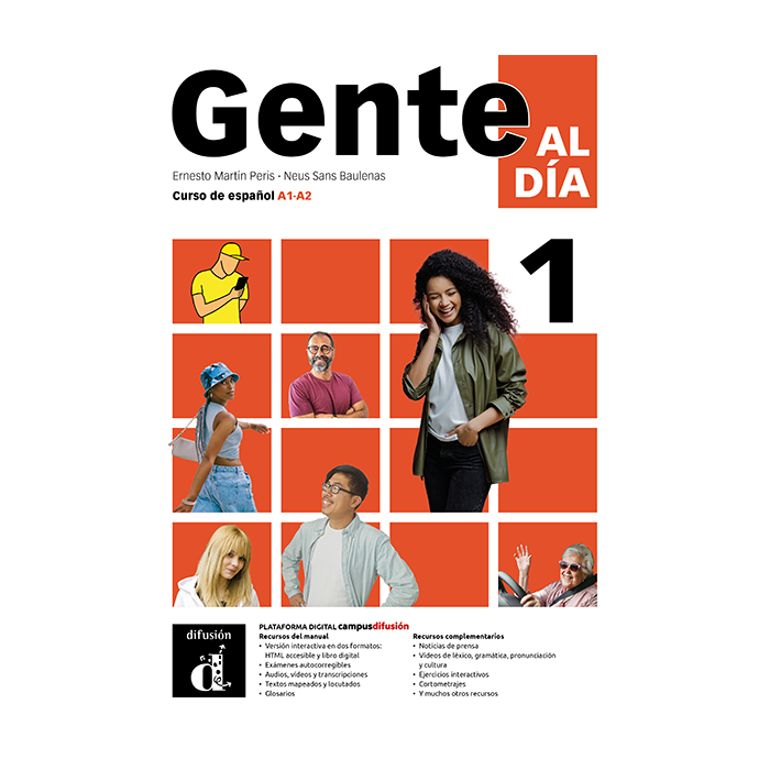 Gente al día 1: Édition hybride – Campus Difusión – Livre de l’élève (12 mois)
