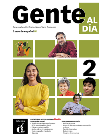 Gente al día 2: Édition hybride – Campus Difusión – Livre de l’élève (12 mois)