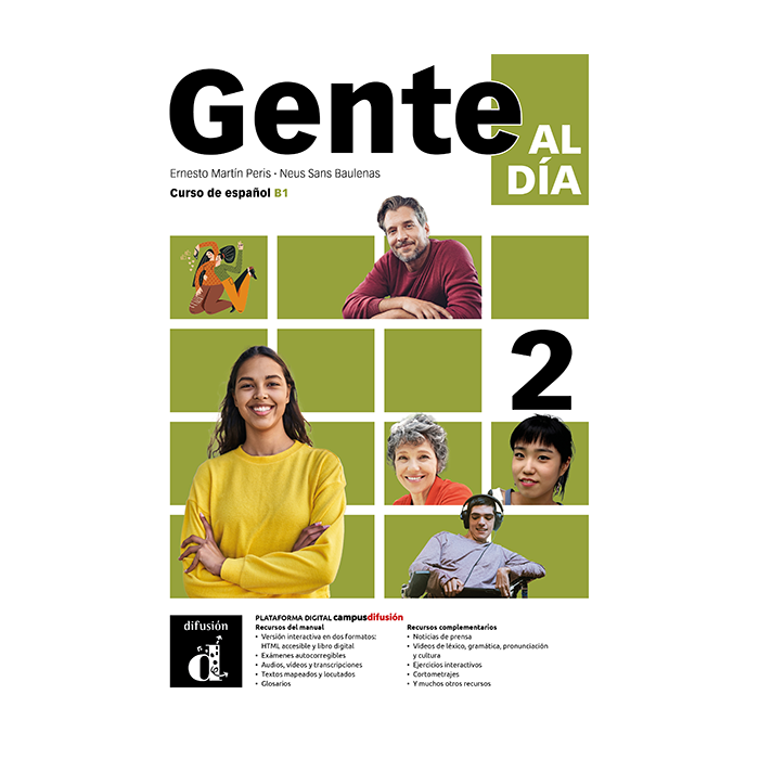 Gente al día 2: Édition hybride – Campus Difusión – Livre de l’élève (12 mois)