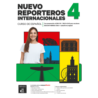 Nuevo Reporteros internacionales 4: Édition hybride – Campus Difusión – Livre de l’élève (12 mois)