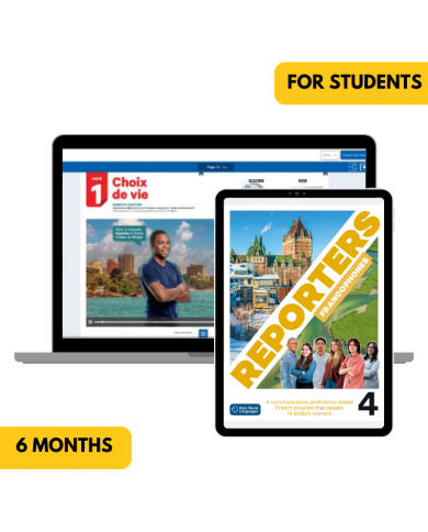 copy of Reporters francophones 1 6-Month My French Hub for Students