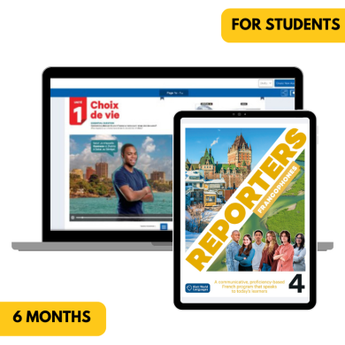 Reporters francophones 4: 6-Month The KWL Hub for Students (Canadian Ed.)