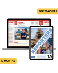 copy of Reporters francophones 1: 12-Month My French Hub for Students copy of Reporters francophones 1: 12-Month My French Hub for Students