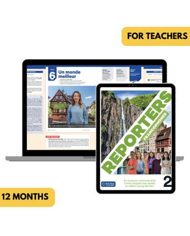Reporters francophones 2: 12-Month The KWL Hub for Teachers (Canadian Ed.)