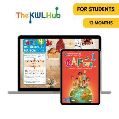 Cap sur... 1: Livre numérique The KWL Hub (12 mois) – Élève