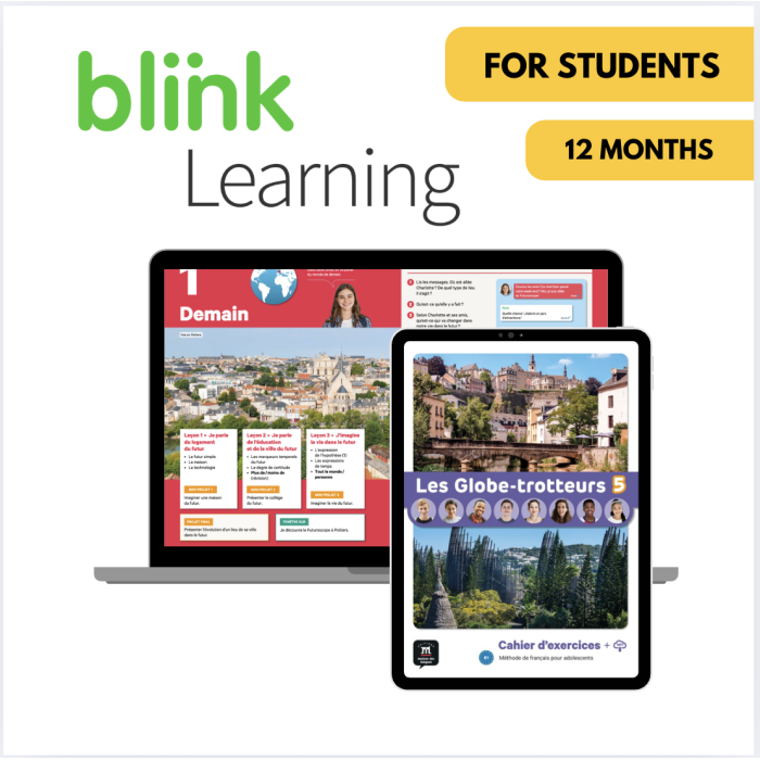 Les Globe-trotteurs 5: 12-Month BlinkLearning for Students