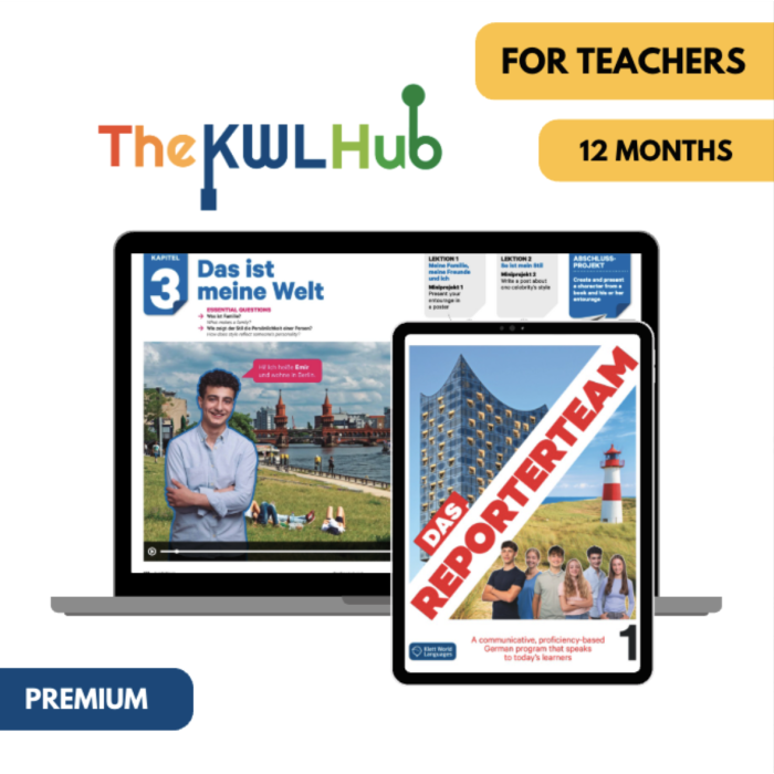 Das Reporterteam 1: Livre numérique The KWL Hub (12 mois) – Professeur