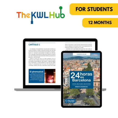 24 horas en Barcelona: Livre numérique The KWL Hub (12 mois) – Élève
