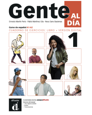 Gente al día 1: Édition hybride – Campus Difusión – Cahier d’exercices (12 mois)
