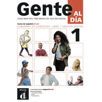 Gente al día 1: Édition hybride – Campus Difusión – Cahier d’exercices (12 mois)