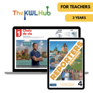 Reporters francophones 4: Livre numérique The KWL Hub (3 ans) – Professeur (éd. canadienne)