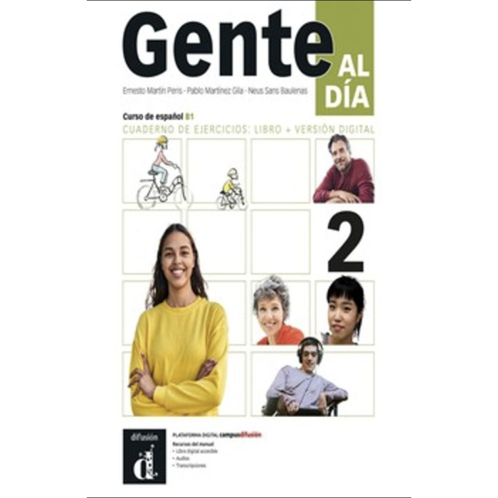 Gente al día 2: Édition hybride – Campus Difusión – Cahier d’exercices (12 mois)