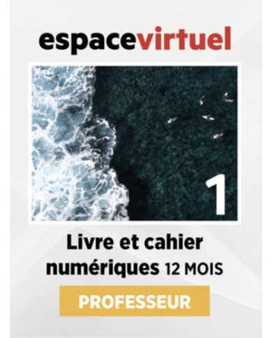 Défi actuel 1: Livre numérique Espace Virtuel (12 mois) – Professeur