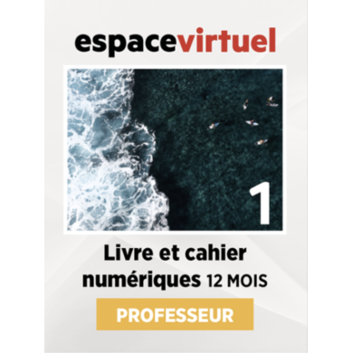 Défi actuel 1: Livre numérique Espace Virtuel (12 mois) – Professeur