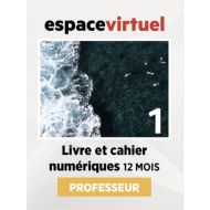 Défi actuel 1: Livre numérique Espace Virtuel (12 mois) – Professeur