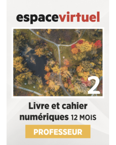 Défi actuel 2: Livre numérique Espace Virtuel (12 mois) – Professeur