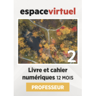 Défi actuel 2: Livre numérique Espace Virtuel (12 mois) – Professeur
