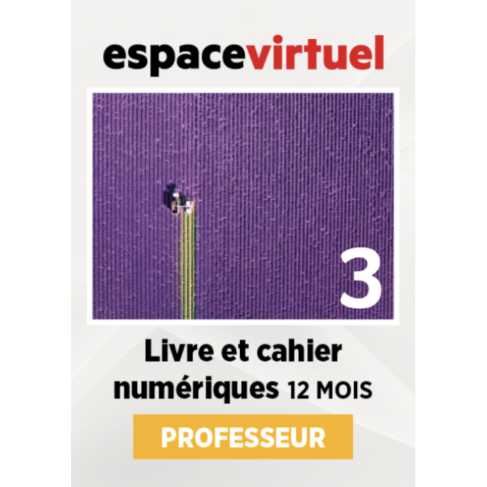 Défi actuel 3: Livre numérique Espace Virtuel (12 mois) – Professeur