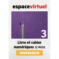 Défi actuel 3: Livre numérique Espace Virtuel (12 mois) – Professeur