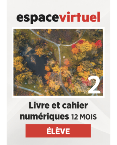 Défi actuel 2: Livre numérique Espace Virtuel (12 mois) – Élève