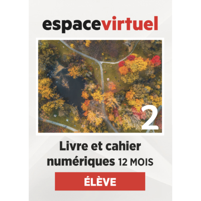 Défi actuel 2: Livre numérique Espace Virtuel (12 mois) – Élève