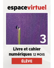 Défi actuel 2: Livre numérique Espace Virtuel (12 mois) – Élève