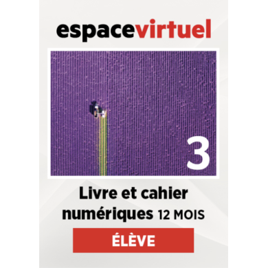 Défi actuel 3: Livre numérique Espace Virtuel (12 mois) – Élève