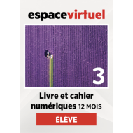 Défi actuel 3: Livre numérique Espace Virtuel (12 mois) – Élève