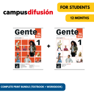 Gente al día 1: Pack complet imprimé – Campus Difusión (12 mois)