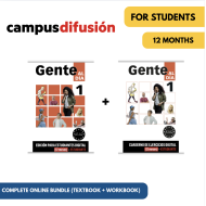 Gente al día 1: Pack complet en ligne – Campus Difusión (12 mois)